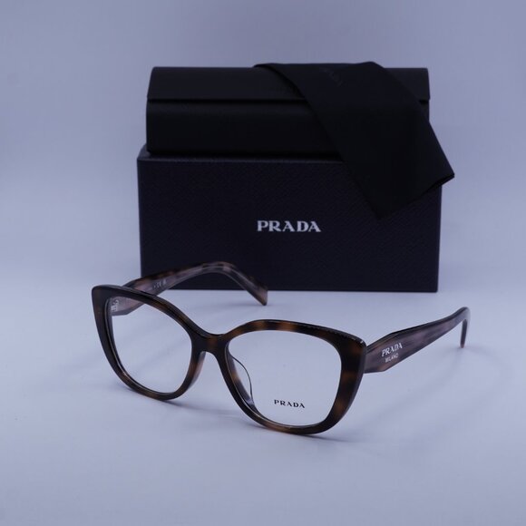 Prada PRB04VF 23A1O1 Eyeglasses Mauve Havana 55mm Cat Eye Frame - Picture 11 of 11